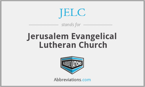 JELC - Jerusalem Evangelical Lutheran Church