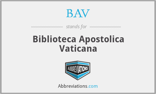 BAV - Biblioteca Apostolica Vaticana