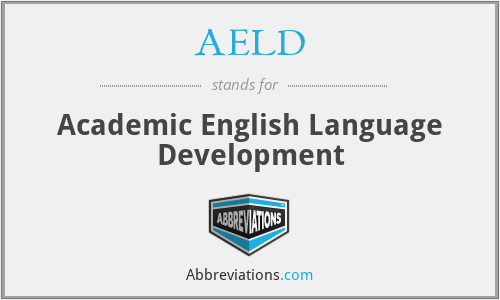 AELD - Academic English Language Development