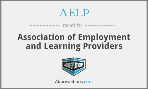 AELP - Association of Employment and Learning Providers