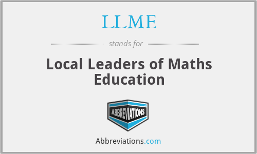 LLME - Local Leaders of Maths Education