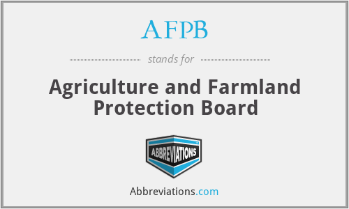 AFPB - Agriculture and Farmland Protection Board