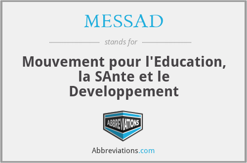 MESSAD - Mouvement pour l'Education, la SAnte et le Developpement