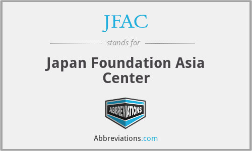 JFAC - Japan Foundation Asia Center