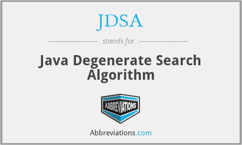 JDSA - Java Degenerate Search Algorithm