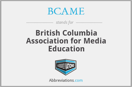 BCAME - British Columbia Association for Media Education