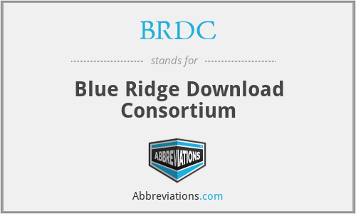 BRDC - Blue Ridge Download Consortium