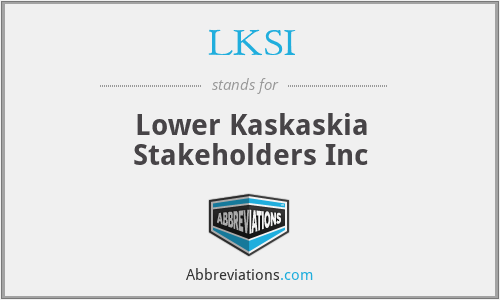 LKSI - Lower Kaskaskia Stakeholders Inc