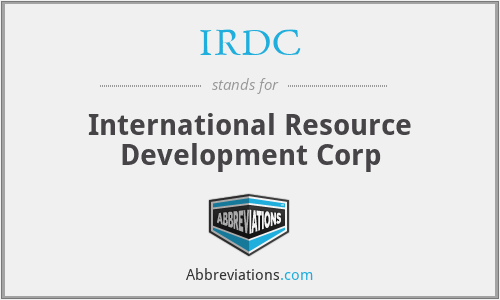 IRDC - International Resource Development Corp