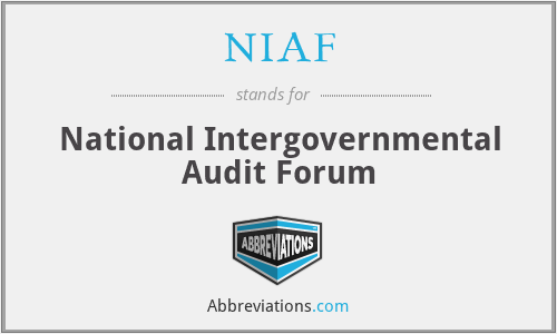 NIAF - National Intergovernmental Audit Forum