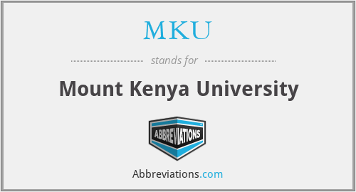 MKU - Mount Kenya University