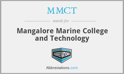 MMCT - Mangalore Marine College and Technology