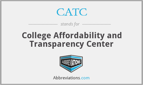 CATC - College Affordability and Transparency Center