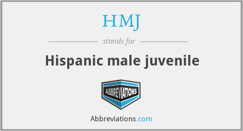 HMJ - Hispanic male juvenile