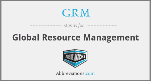 GRM - Global Resource Management