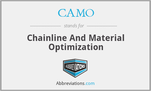 CAMO - Chainline And Material Optimization