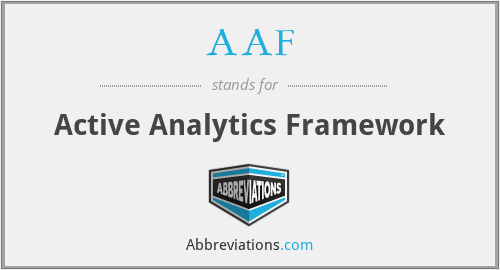AAF - Active Analytics Framework