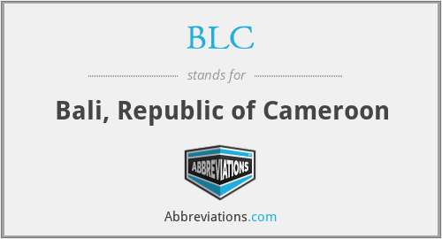 BLC - Bali, Republic of Cameroon