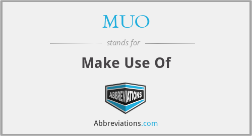 MUO - Make Use Of