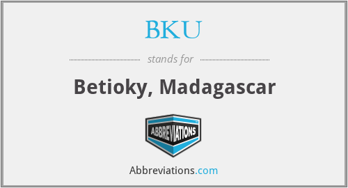 BKU - Betioky, Madagascar