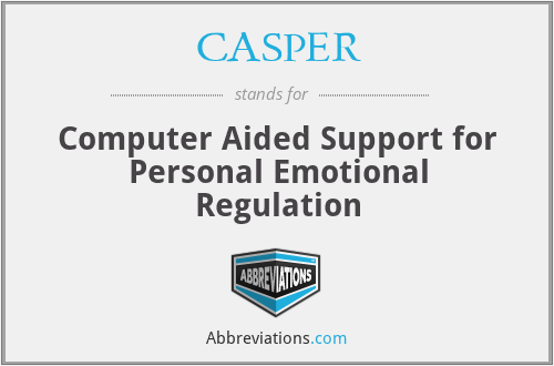 CASPER - Computer Aided Support for Personal Emotional Regulation