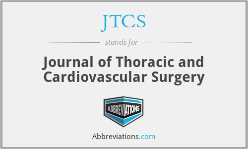 JTCS - Journal of Thoracic and Cardiovascular Surgery