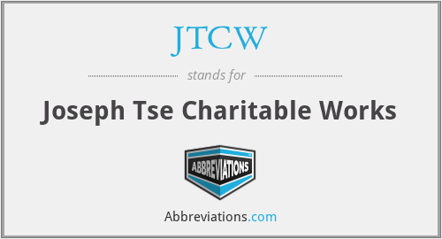 JTCW - Joseph Tse Charitable Works