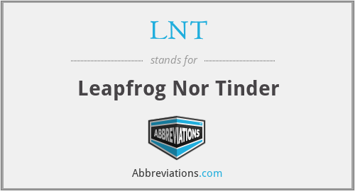 LNT - Leapfrog Nor Tinder