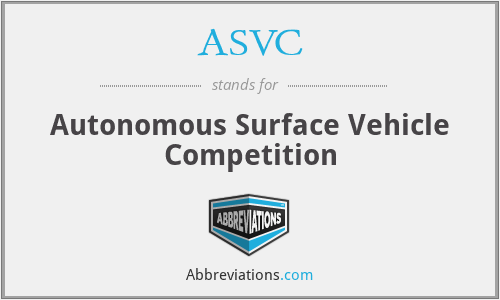 ASVC - Autonomous Surface Vehicle Competition