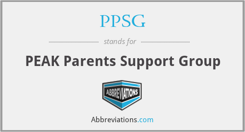 PPSG - PEAK Parents Support Group