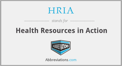 HRIA - Health Resources in Action