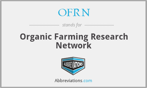 OFRN - Organic Farming Research Network