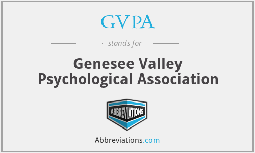 GVPA - Genesee Valley Psychological Association
