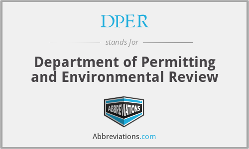 DPER - Department of Permitting and Environmental Review