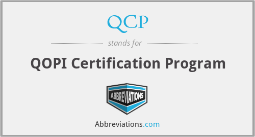 QCP - QOPI Certification Program