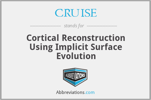 CRUISE - Cortical Reconstruction Using Implicit Surface Evolution