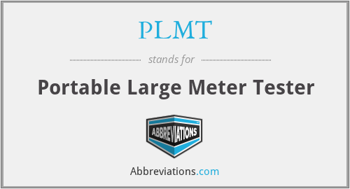 PLMT - Portable Large Meter Tester