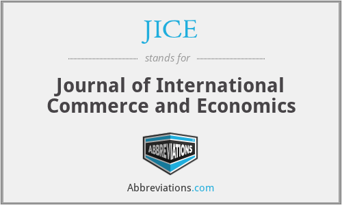 JICE - Journal of International Commerce and Economics