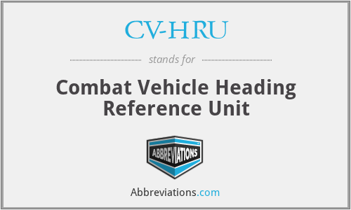 CV-HRU - Combat Vehicle Heading Reference Unit