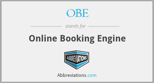 OBE - Online Booking Engine