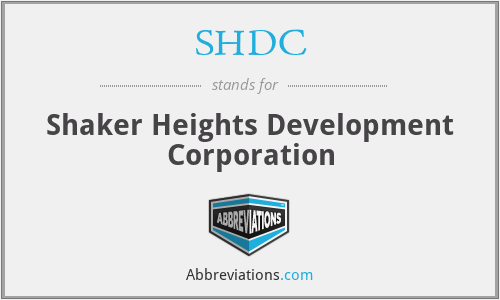 SHDC - Shaker Heights Development Corporation