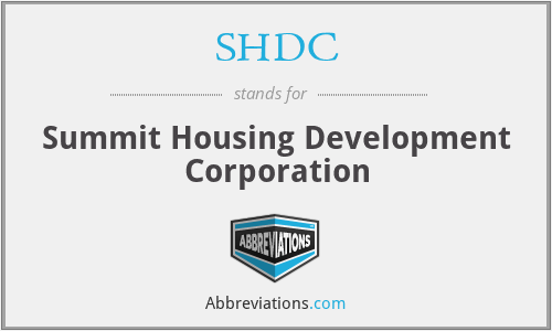 SHDC - Summit Housing Development Corporation