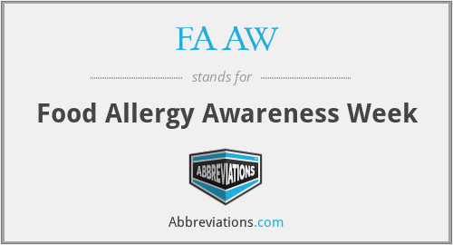 FAAW - Food Allergy Awareness Week