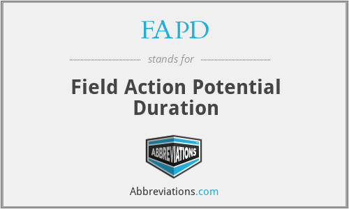 FAPD - Field Action Potential Duration