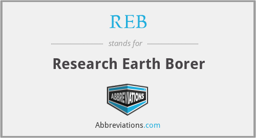 REB - Research Earth Borer