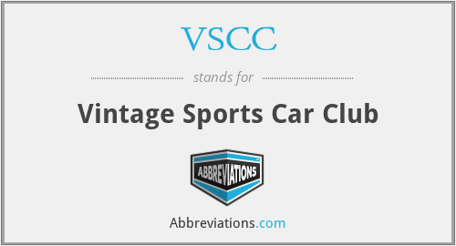 VSCC - Vintage Sports Car Club