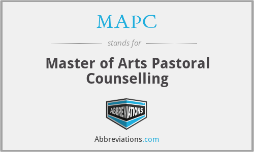 MAPC - Master of Arts Pastoral Counselling