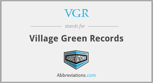 VGR - Village Green Records