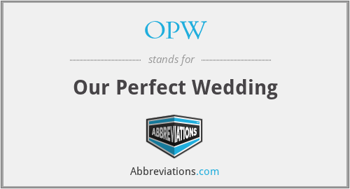OPW - Our Perfect Wedding