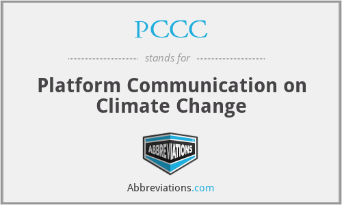 PCCC - Platform Communication on Climate Change